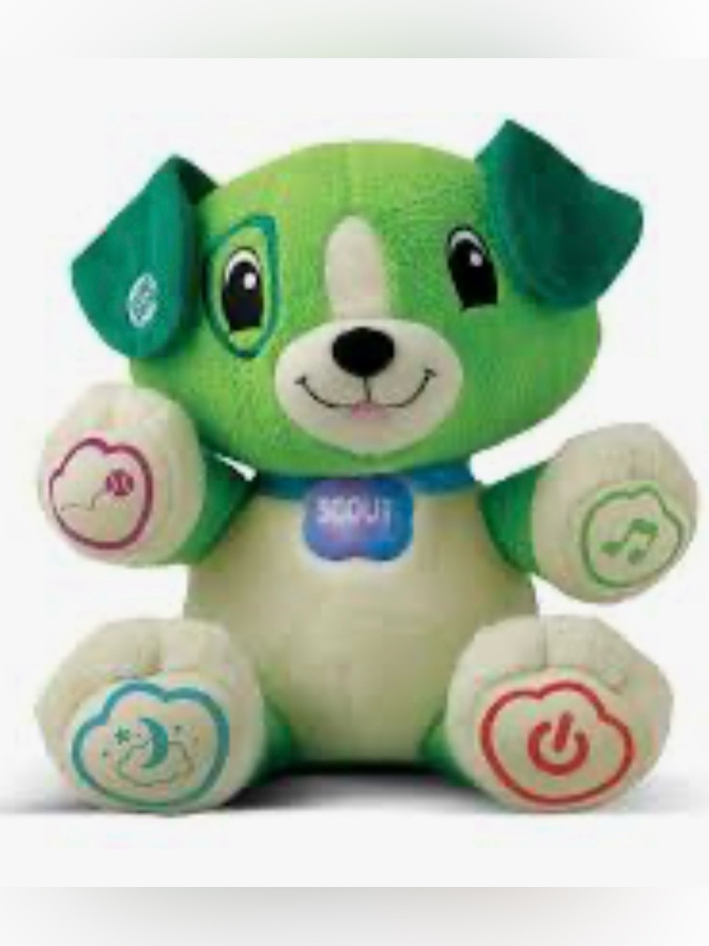 Green Interactive Learning Puppy Plush Toy for Kids